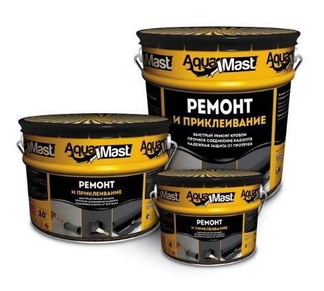 Мастика битумная холодная для ремонта кровель и гидроизоляции AquaMast