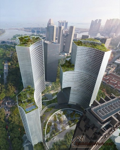 За стеклом: гигантский небоскреб-улей возвели в Сингапуре