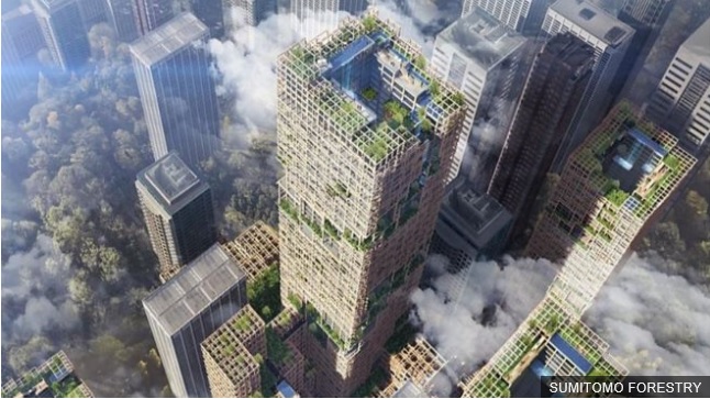В Японии спроектировали деревянный небоскреб