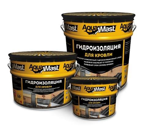 Мастика кровельная и гидроизоляционная битумно-резиновая холодная AquaMast