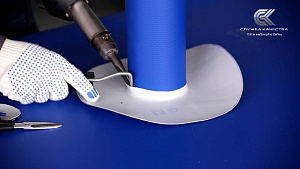 Служба качества. Примыкание из цветной мембраны к трубе. Фильм 2