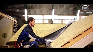 Монтаж многослойной гибкой черепицы открытым способом в ендове. Часть 1. Подготовительный этап