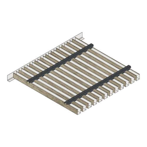 Потолок реечный METAL STRIP 30/80