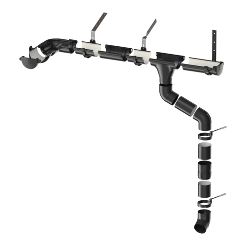 Пластиковая водосточная система ТЕХНОНИКОЛЬ МАКСИ