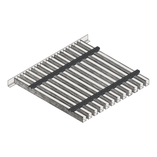 Потолок реечный METAL STRIP 30/80