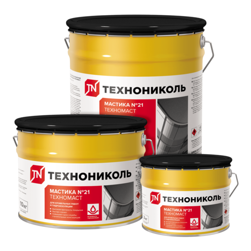 Мастика кровельная и гидроизоляционная ТЕХНОНИКОЛЬ № 21 (Техномаст)