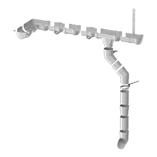 Пластиковая водосточная система ТЕХНОНИКОЛЬ ОПТИМА