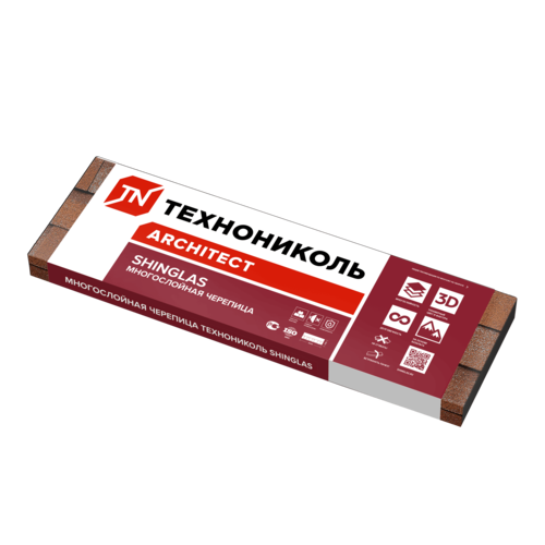 Многослойная черепица ТЕХНОНИКОЛЬ SHINGLAS, коллекция ДЖАЗ