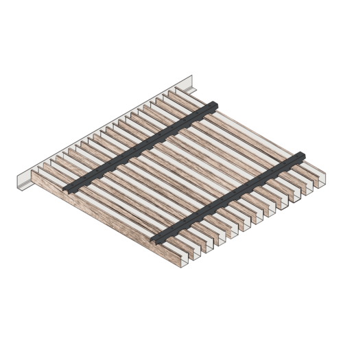 Потолок реечный METAL STRIP 30/80