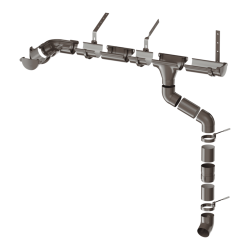 Пластиковая водосточная система ТЕХНОНИКОЛЬ МАКСИ
