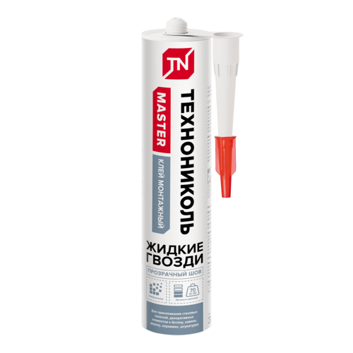Клей ТЕХНОНИКОЛЬ MASTER универсальный акриловый Прозрачный шов