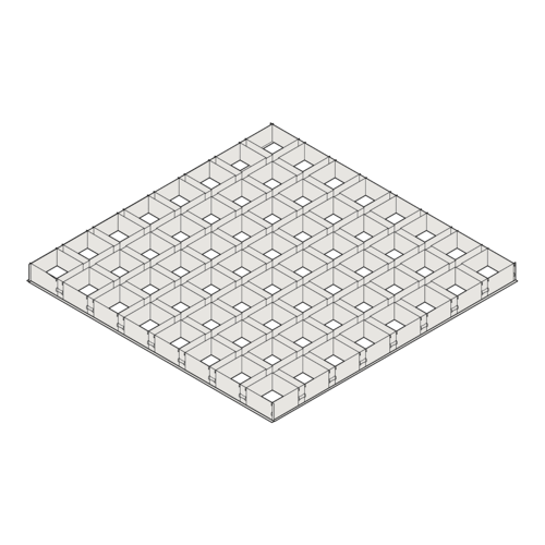 Панель потолочная решетчатая CELL