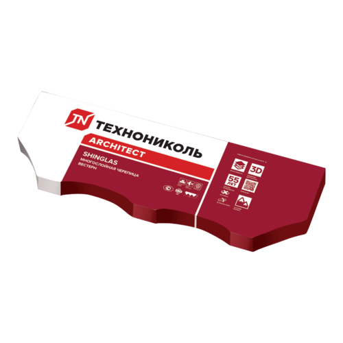 Многослойная черепица ТЕХНОНИКОЛЬ SHINGLAS, коллекция ВЕСТЕРН