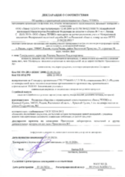Декларация Плиты из каменной ваты Красный Сулин 07.10.2021